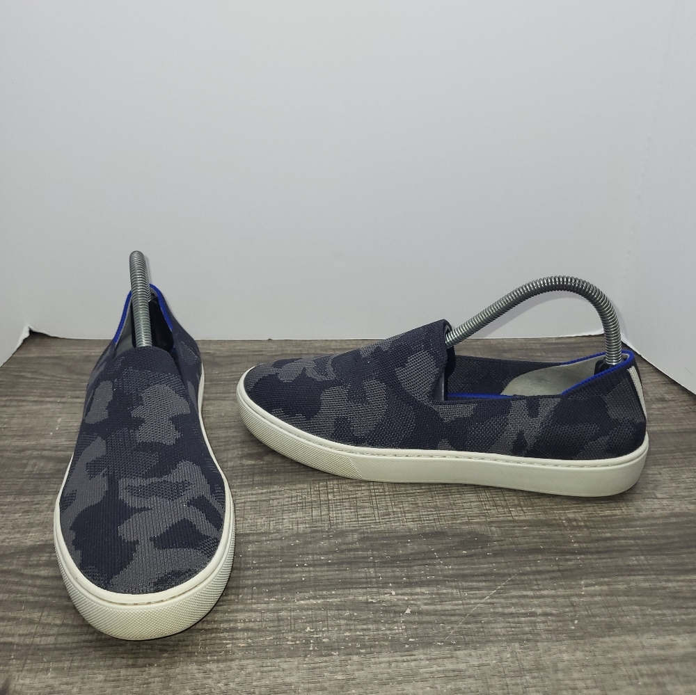 Rothy’s Black grey Camo slip on Comfort Sneakers 9